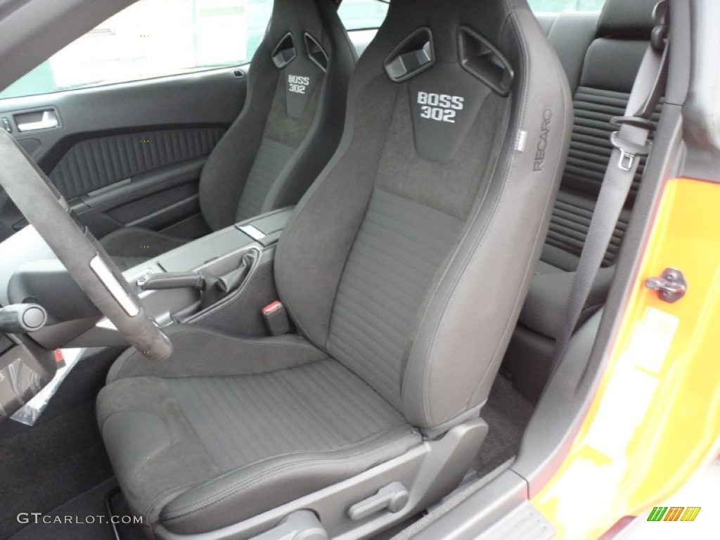 Charcoal Black Recaro Sport Seats Interior 2012 Ford Mustang Boss 302 Photo #58444119