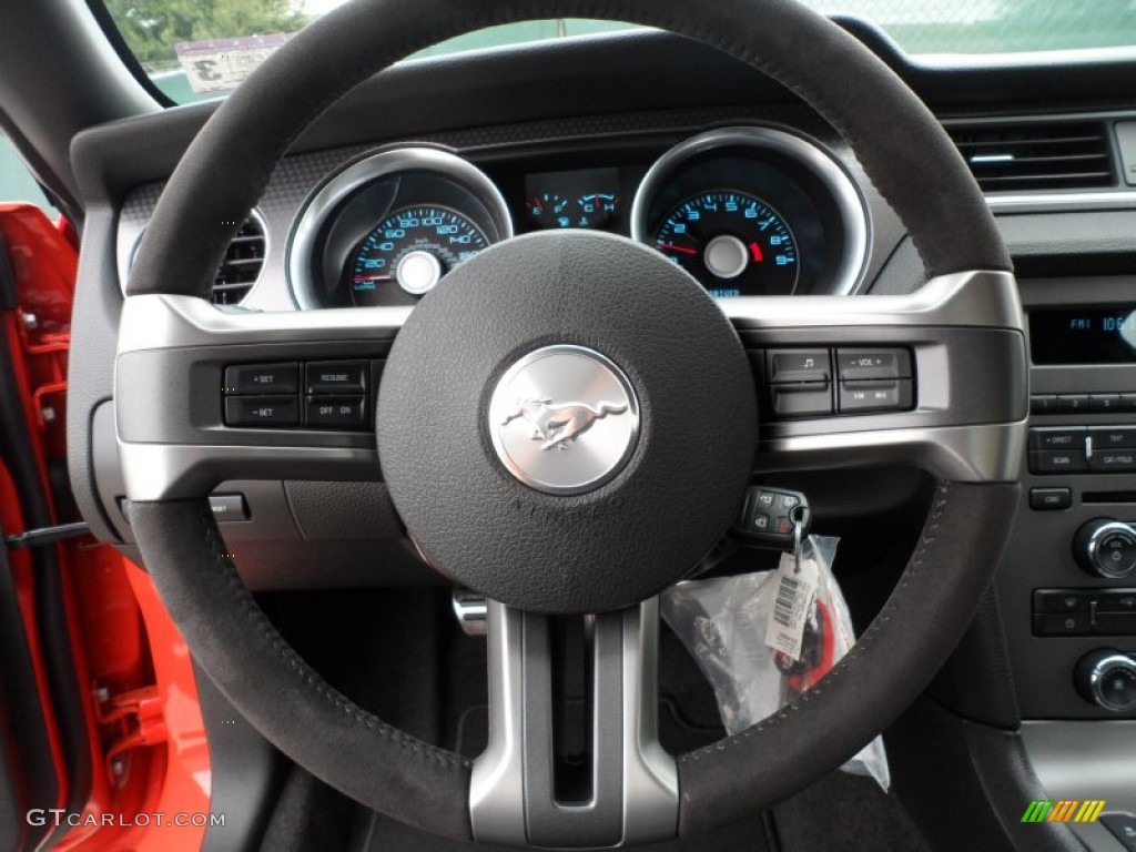 2012 Ford Mustang Boss 302 Charcoal Black Recaro Sport Seats Steering Wheel Photo #58444143
