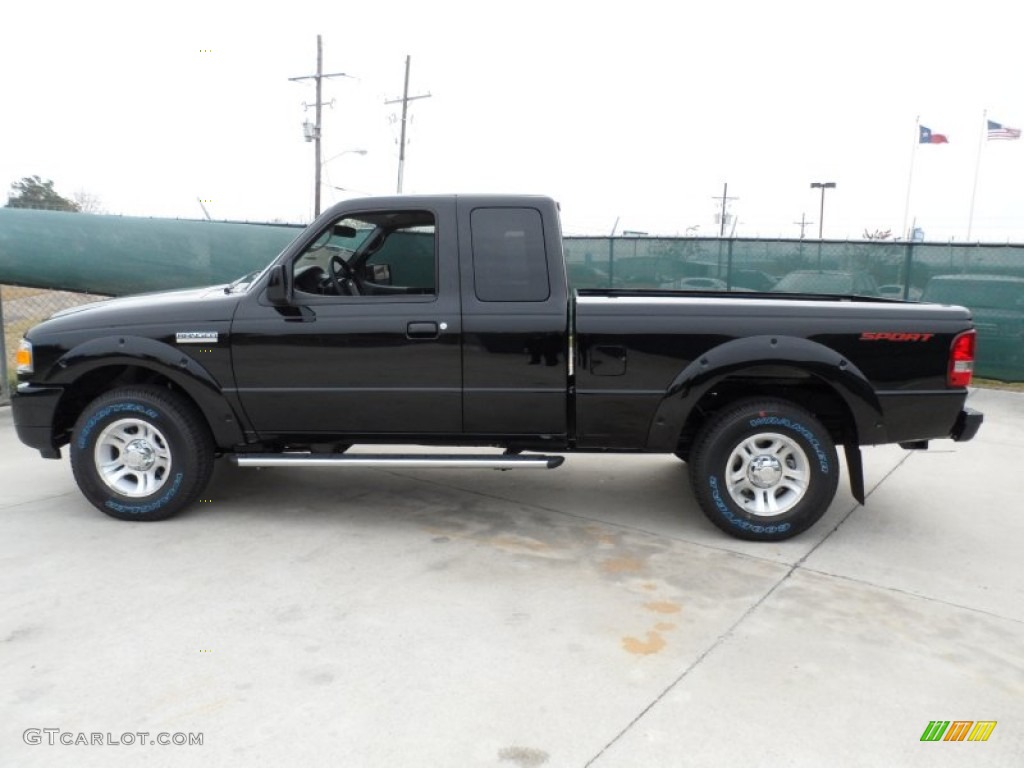Black 2011 Ford Ranger Sport SuperCab Exterior Photo #58444170