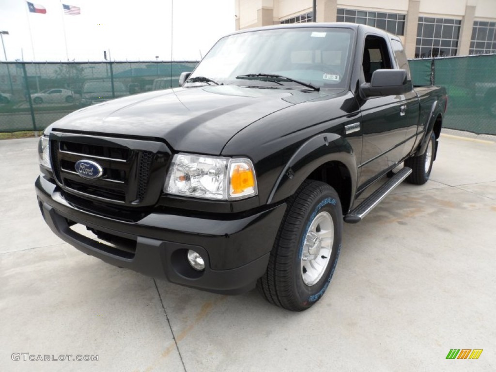 Black 2011 Ford Ranger Sport SuperCab Exterior Photo #58444173