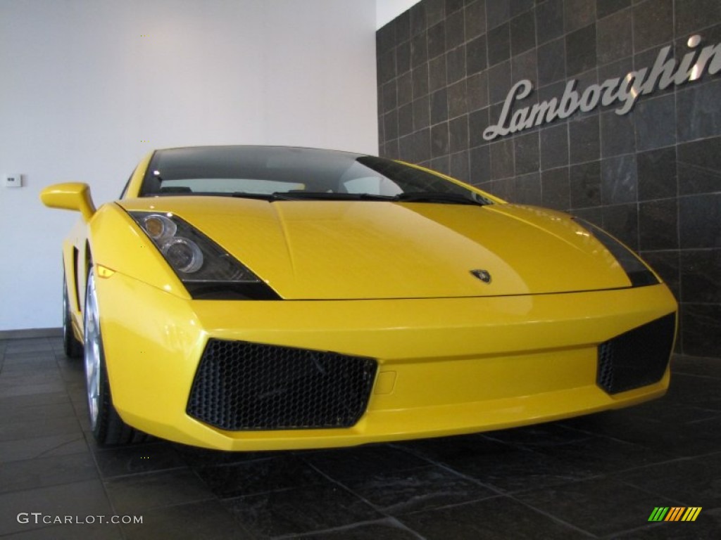 2004 Gallardo Coupe - Giallo Midas (Yellow) / Nero Perseus photo #6