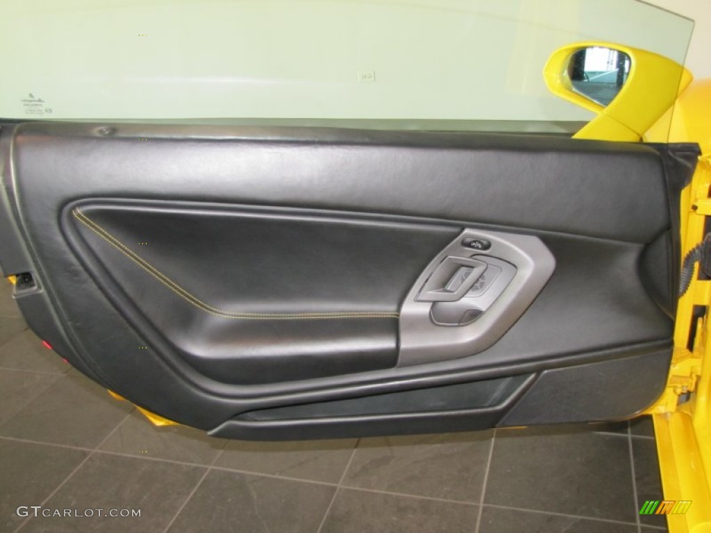 2004 Lamborghini Gallardo Coupe Nero Perseus Door Panel Photo #58444590