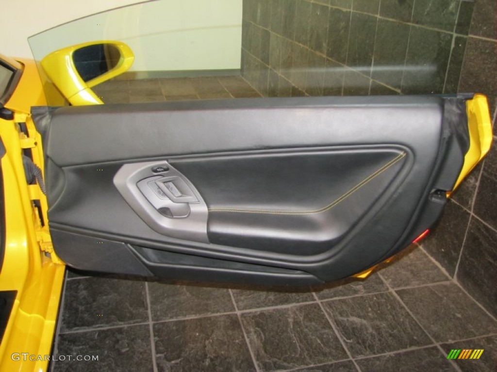 2004 Lamborghini Gallardo Coupe Nero Perseus Door Panel Photo #58444626