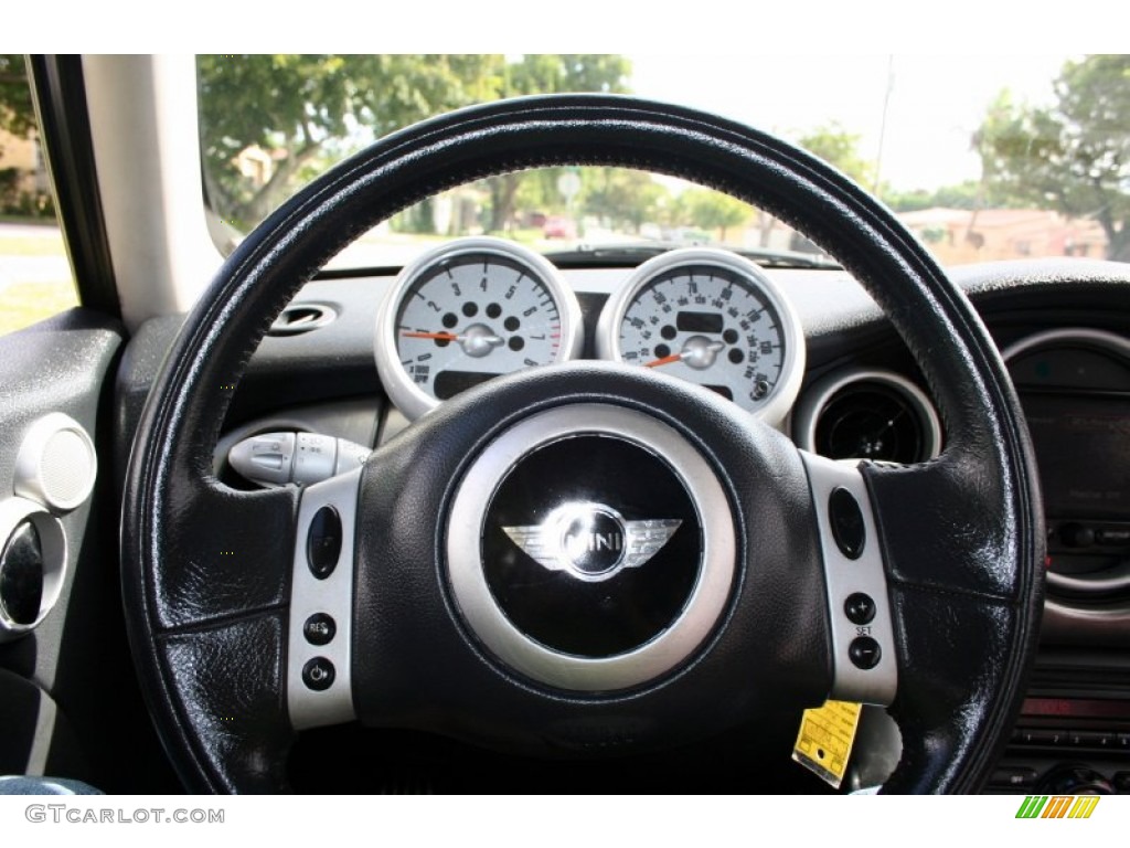 2003 Cooper S Hardtop - Jet Black / Space Grey/Panther Black photo #65