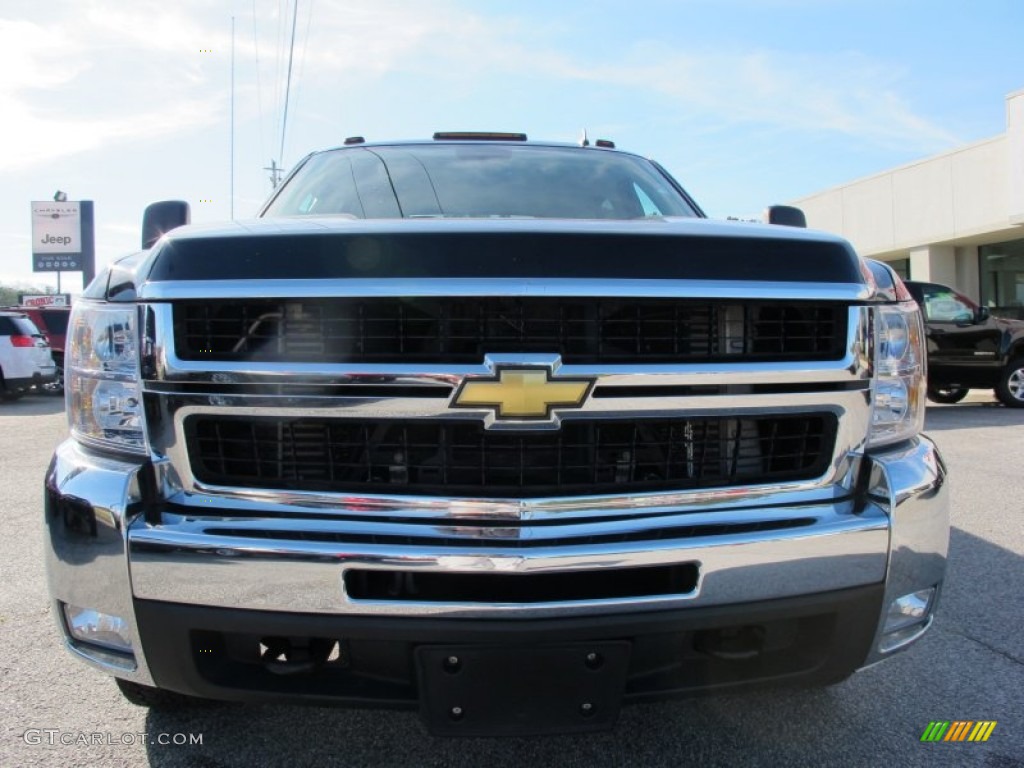 2009 Silverado 3500HD LTZ Crew Cab 4x4 Dually - Black / Light Titanium/Dark Titanium photo #2