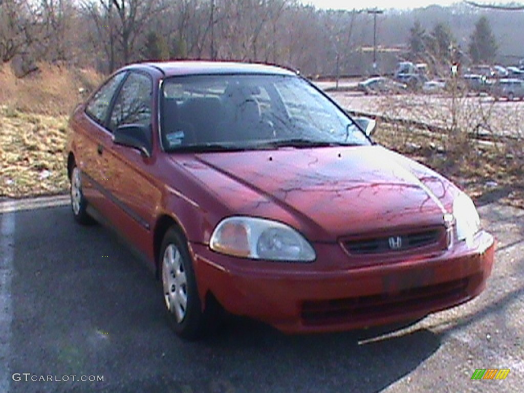 1998 Civic DX Coupe - Milano Red / Black photo #1