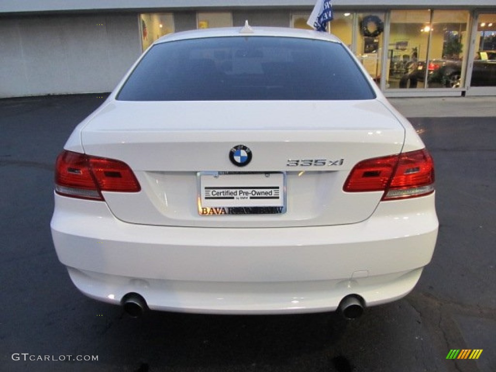 2008 3 Series 335xi Coupe - Alpine White / Black photo #4