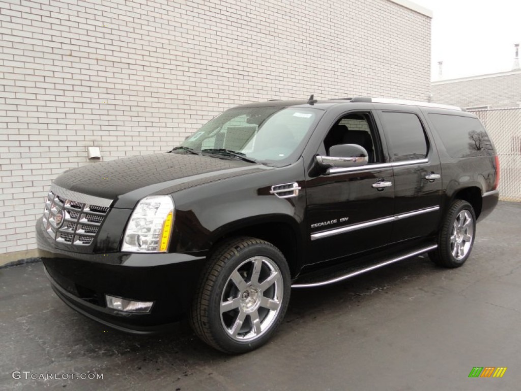 Black Raven 2012 Cadillac Escalade ESV Luxury AWD Exterior Photo #58450166