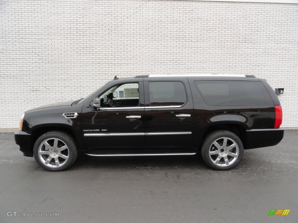 Black Raven 2012 Cadillac Escalade ESV Luxury AWD Exterior Photo #58450185