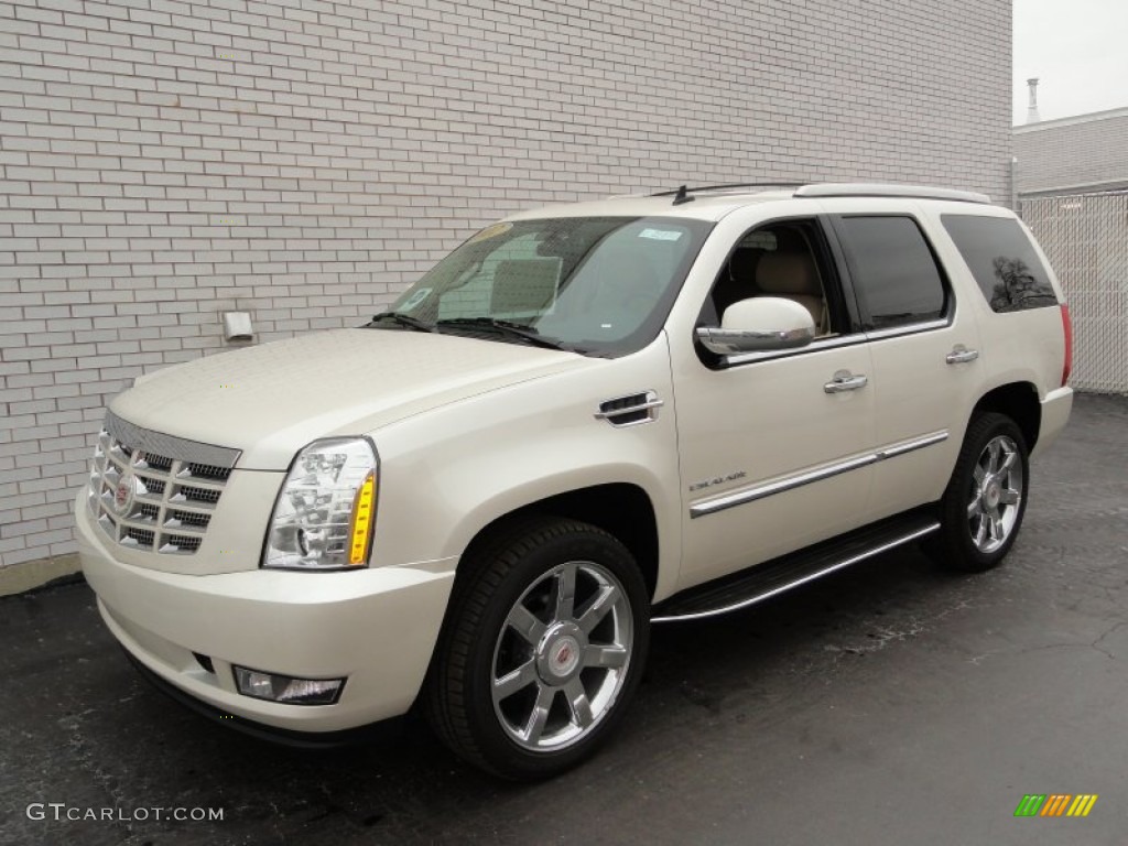 White Diamond Tricoat 2012 Cadillac Escalade Luxury AWD Exterior Photo #58450745