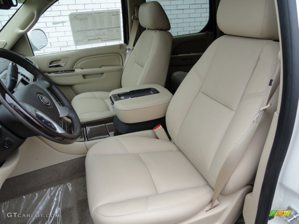 Cashmere/Cocoa Interior 2012 Cadillac Escalade Luxury AWD Photo #58450820