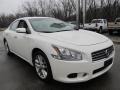 2009 Winter Frost White Nissan Maxima 3.5 SV  photo #4