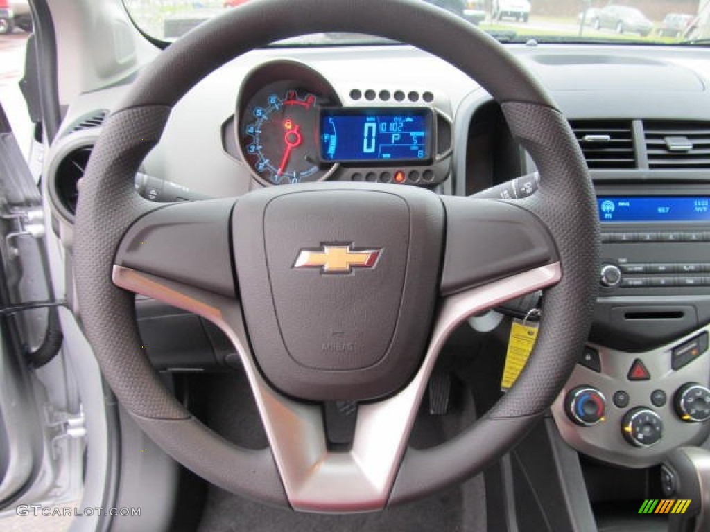 2012 Sonic LS Sedan - Silver Ice Metallic / Jet Black/Dark Titanium photo #10