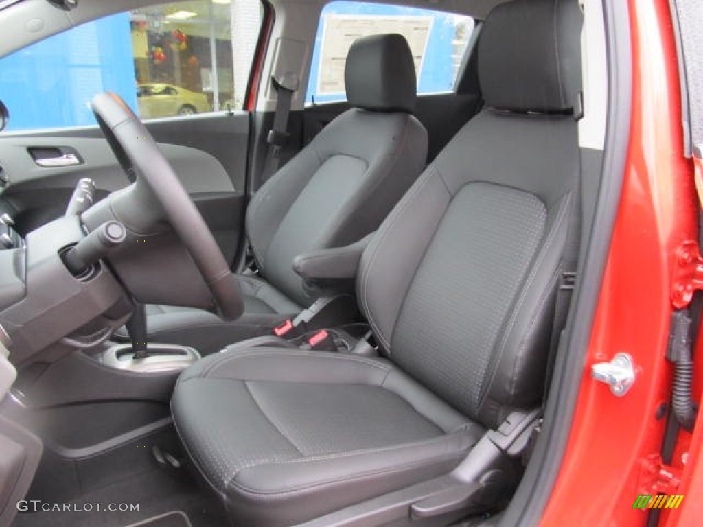 Jet Black/Dark Titanium Interior 2012 Chevrolet Sonic LTZ Hatch Photo #58451889