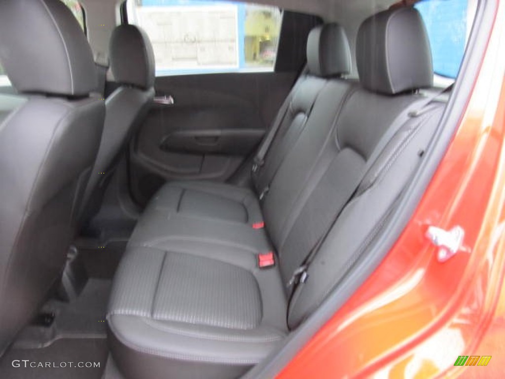 Jet Black/Dark Titanium Interior 2012 Chevrolet Sonic LTZ Hatch Photo #58451897