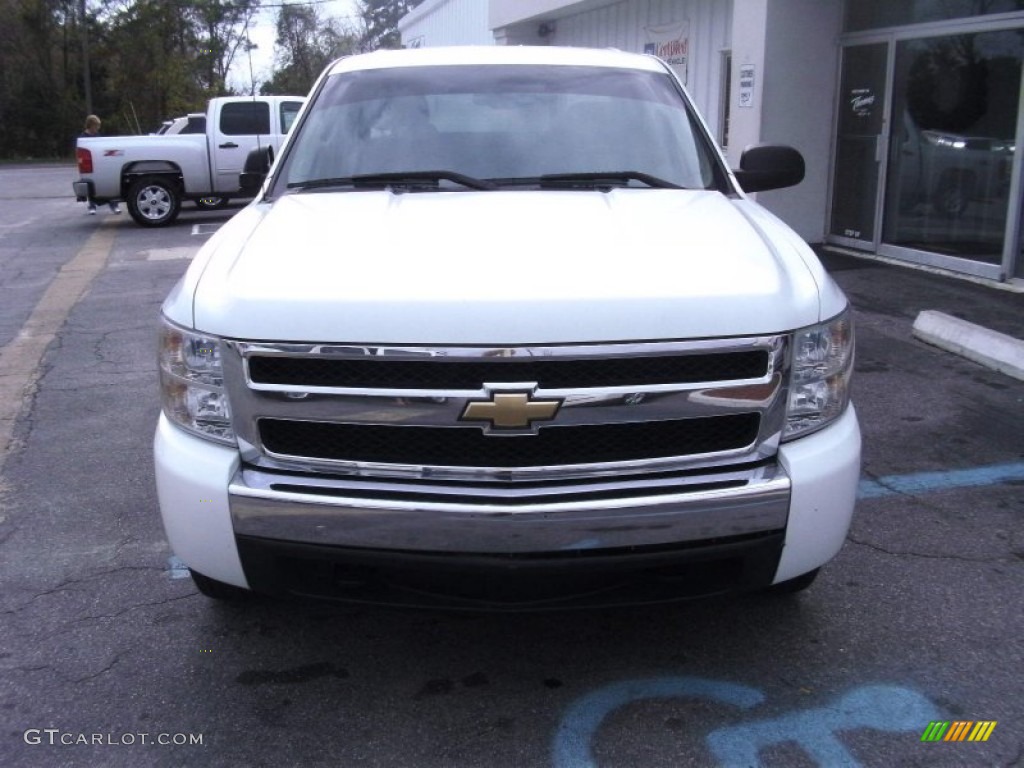 2008 Silverado 1500 LS Crew Cab - Summit White / Ebony photo #5