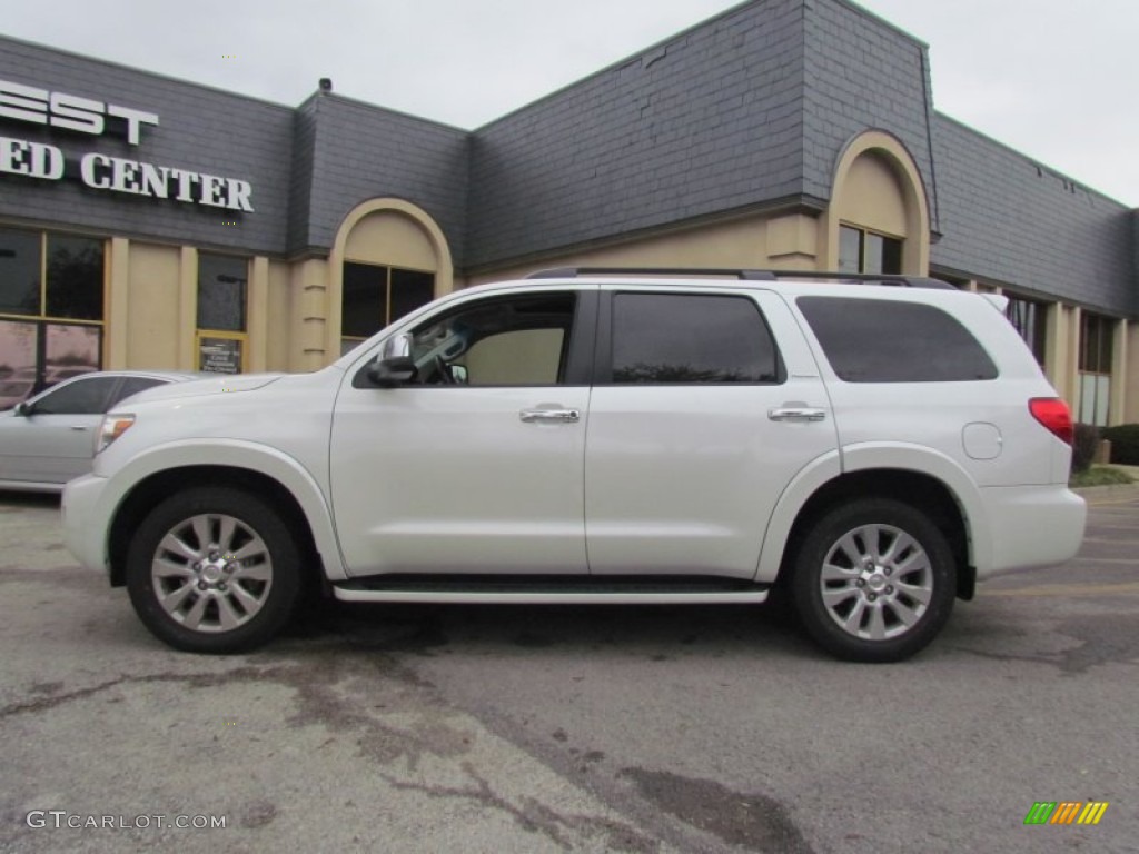 Blizzard White Pearl Toyota Sequoia