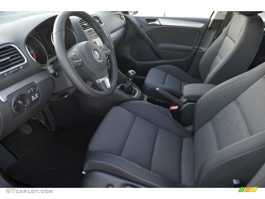 Titan Black Interior 2012 Volkswagen Golf 4 Door TDI Photo #58452863