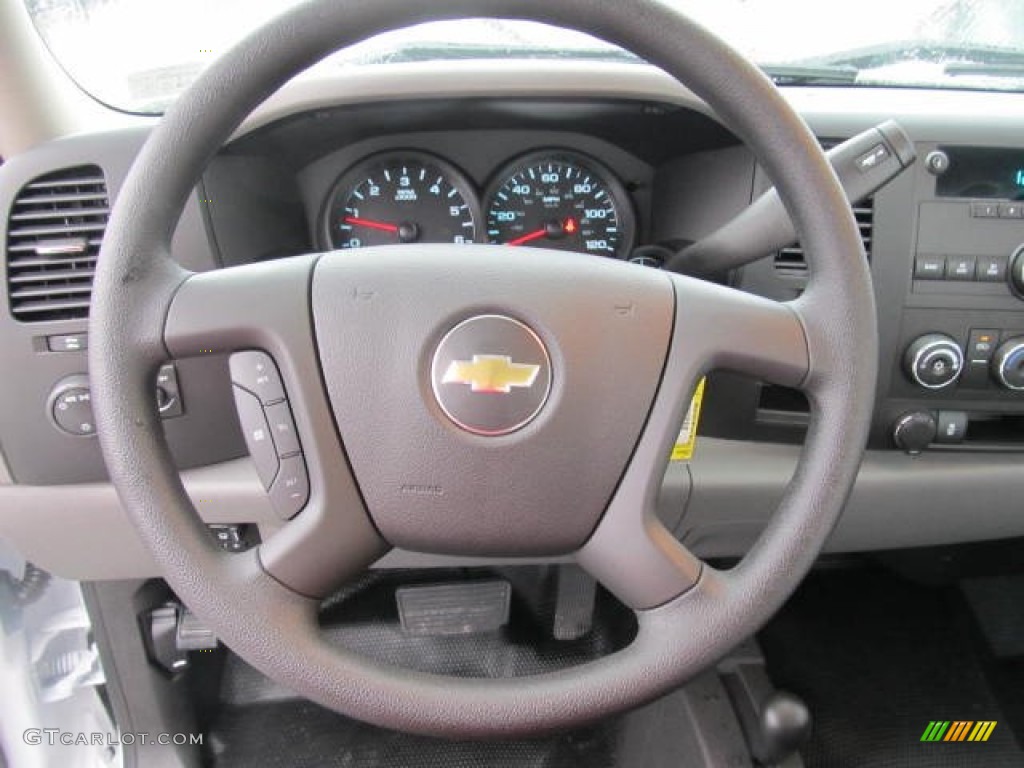 2012 Chevrolet Silverado 1500 Work Truck Regular Cab 4x4 Dark Titanium Steering Wheel Photo #58452954