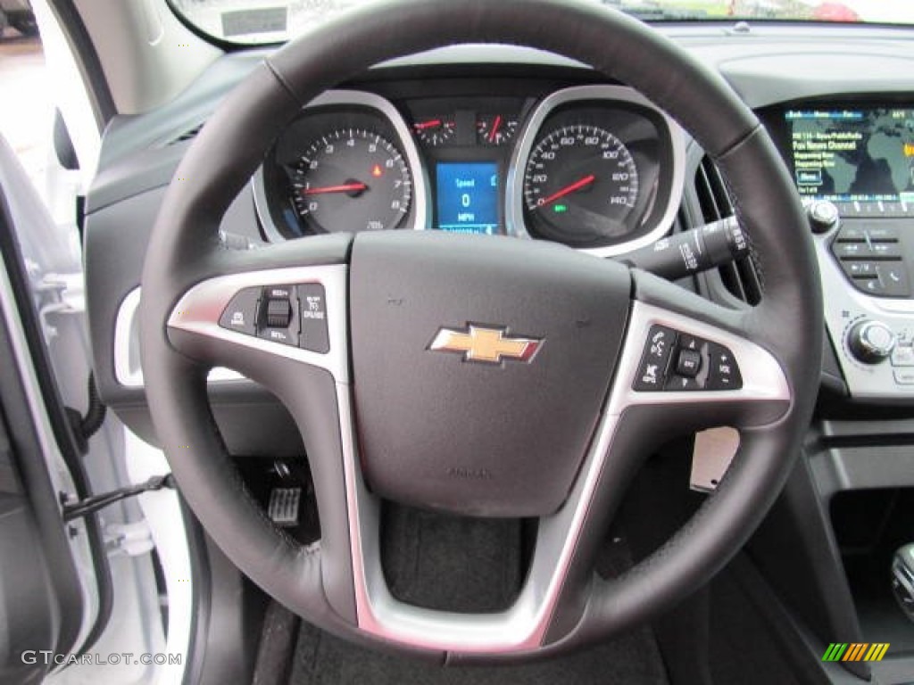 2012 Chevrolet Equinox LT AWD Jet Black Steering Wheel Photo #58453242