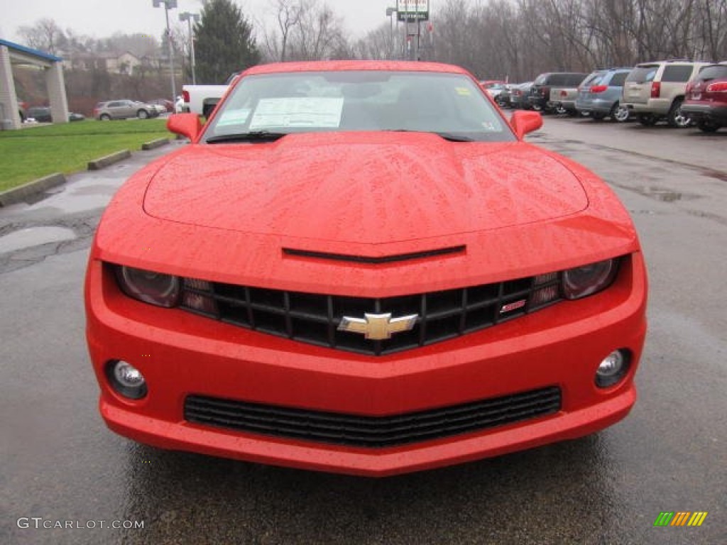 2012 Camaro SS/RS Coupe - Inferno Orange Metallic / Gray photo #6