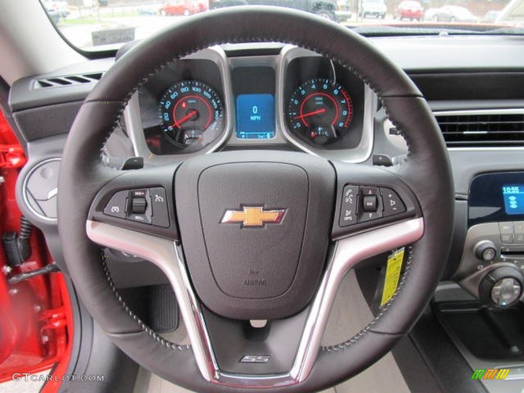 2012 Chevrolet Camaro SS/RS Coupe Gray Steering Wheel Photo #58453361