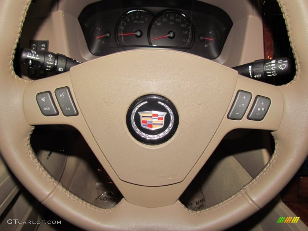 2006 Cadillac STS V6 Cashmere Steering Wheel Photo #58454102