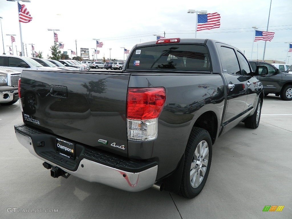 2012 Tundra Platinum CrewMax 4x4 - Magnetic Gray Metallic / Red Rock photo #3