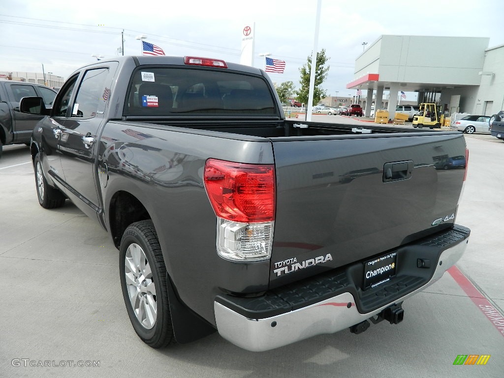 2012 Tundra Platinum CrewMax 4x4 - Magnetic Gray Metallic / Red Rock photo #5