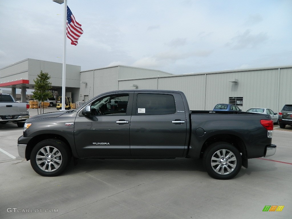 2012 Tundra Platinum CrewMax 4x4 - Magnetic Gray Metallic / Red Rock photo #6