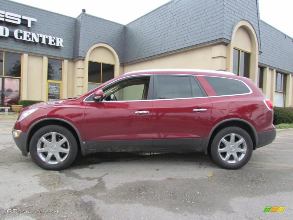 2009 Enclave CXL - Red Jewel Tintcoat / Cocoa/Cashmere photo #1