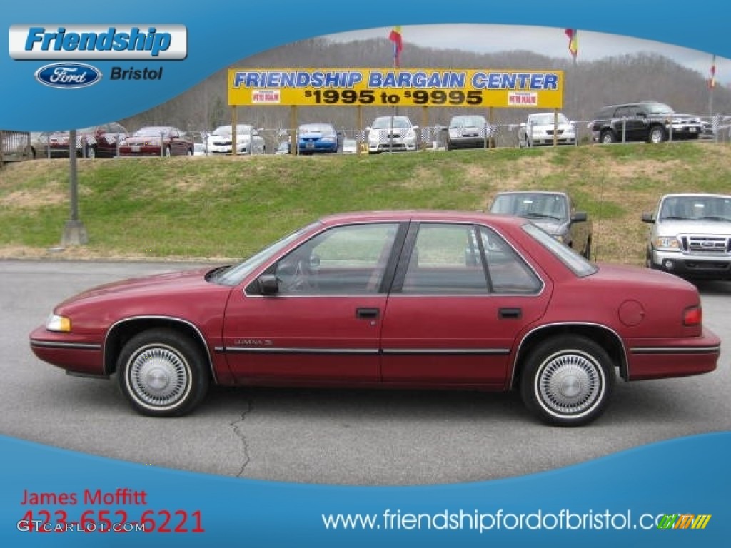 1990 Lumina Sedan - Maroon Metallic / Maroon photo #2