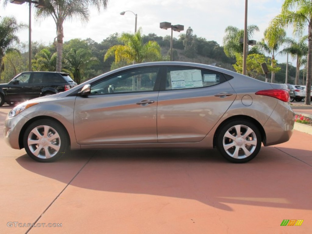 2012 Elantra GLS - Desert Bronze / Black photo #2