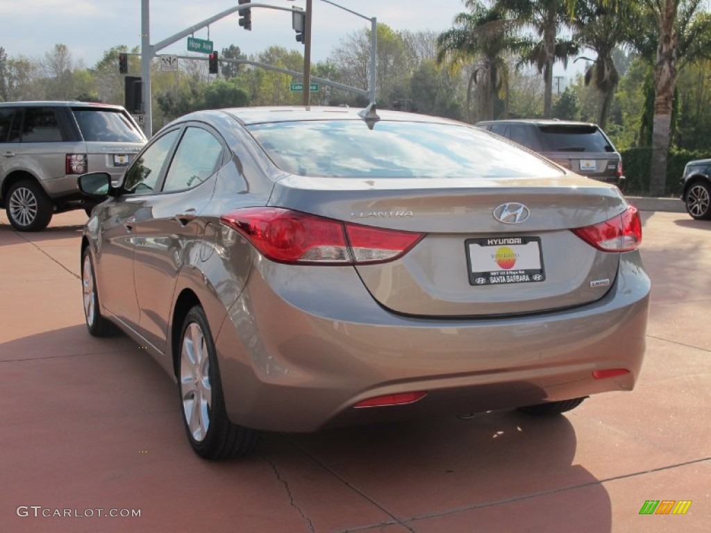 2012 Elantra GLS - Desert Bronze / Black photo #3