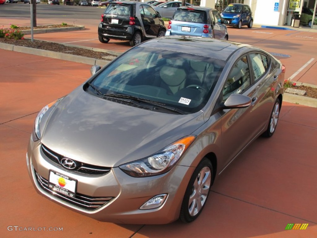 2012 Elantra GLS - Desert Bronze / Black photo #4