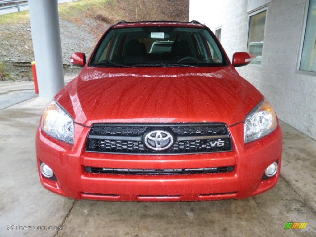 2011 RAV4 V6 Sport 4WD - Barcelona Red Metallic / Dark Charcoal photo #6