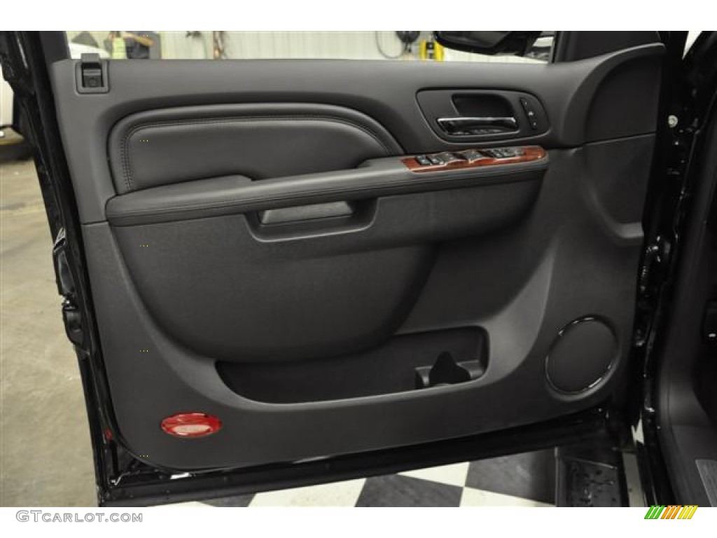 2012 Cadillac Escalade EXT Premium AWD Ebony/Ebony Door Panel Photo #58461447