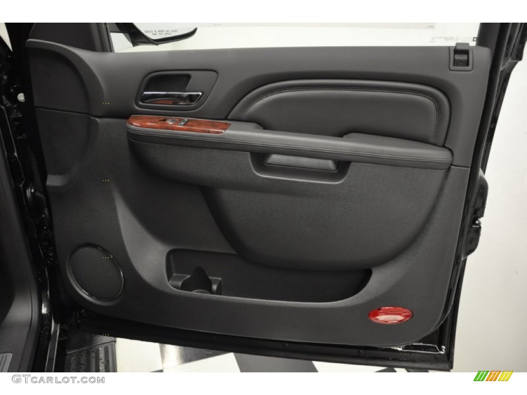 2012 Cadillac Escalade EXT Premium AWD Ebony/Ebony Door Panel Photo #58461635