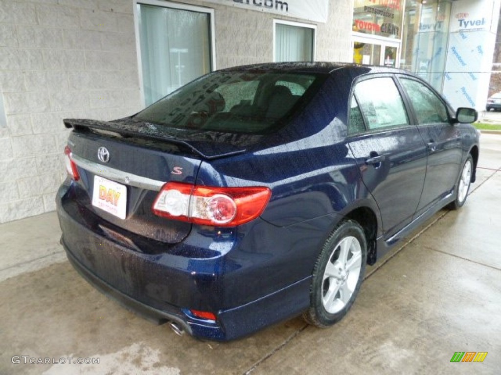 2012 Corolla S - Nautical Blue Metallic / Dark Charcoal photo #2