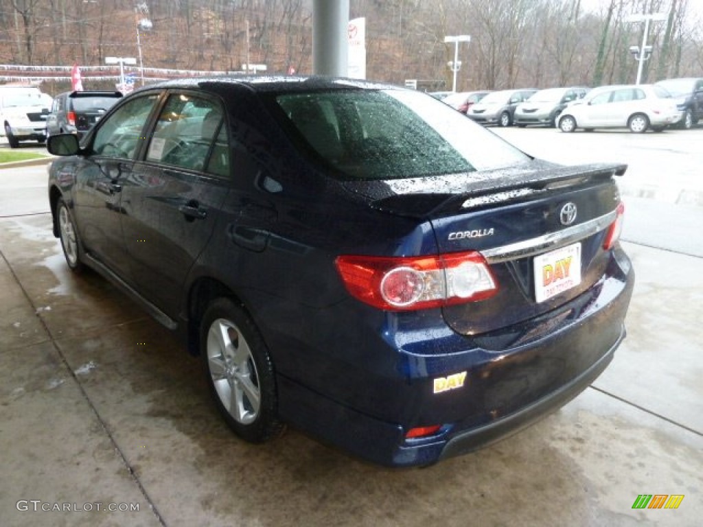 2012 Corolla S - Nautical Blue Metallic / Dark Charcoal photo #4