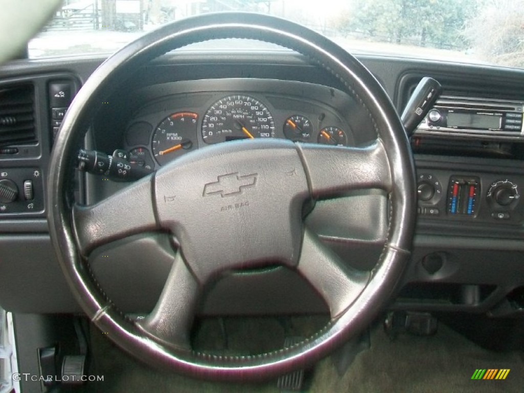 2003 Chevrolet Silverado 2500HD LS Extended Cab 4x4 Dark Charcoal Steering Wheel Photo #58463346
