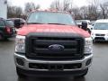 2012 Vermillion Red Ford F350 Super Duty XL SuperCab 4x4 Dually Chassis  photo #3