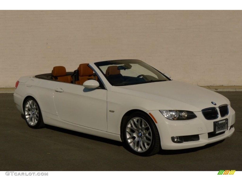 2009 3 Series 328i Convertible - Alpine White / Saddle Brown Dakota Leather photo #1