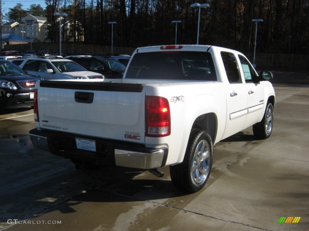 2012 Sierra 1500 SLT Crew Cab 4x4 - White Diamond Tricoat / Dark Titanium/Light Titanium photo #5