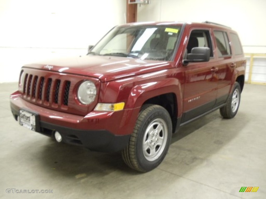 Deep Cherry Red Crystal Pearl Jeep Patriot