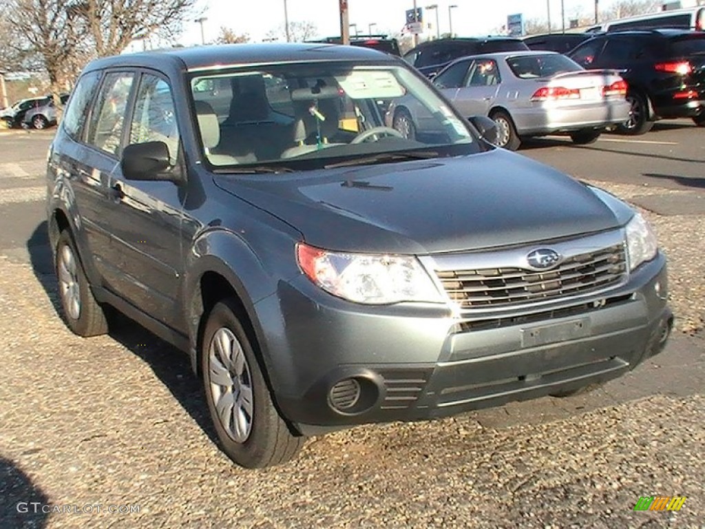 2009 Forester 2.5 X - Sage Green Metallic / Platinum photo #3