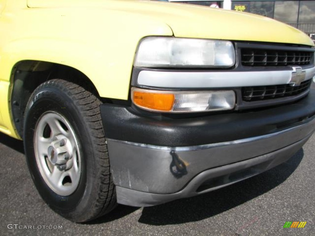 2000 Silverado 1500 Regular Cab - Fleet Yellow / Graphite photo #2