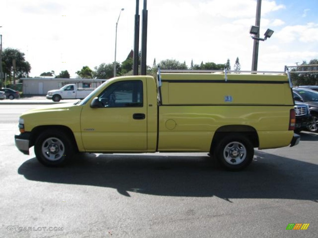 2000 Silverado 1500 Regular Cab - Fleet Yellow / Graphite photo #6