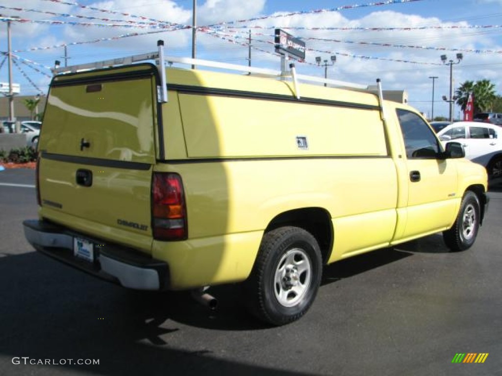 2000 Silverado 1500 Regular Cab - Fleet Yellow / Graphite photo #9