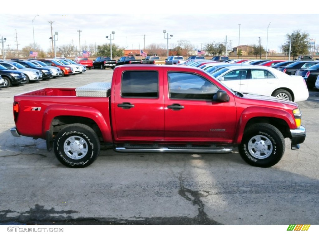 Dark Cherry Red Metallic 2005 Chevrolet Colorado LS Crew Cab Exterior Photo #58468686